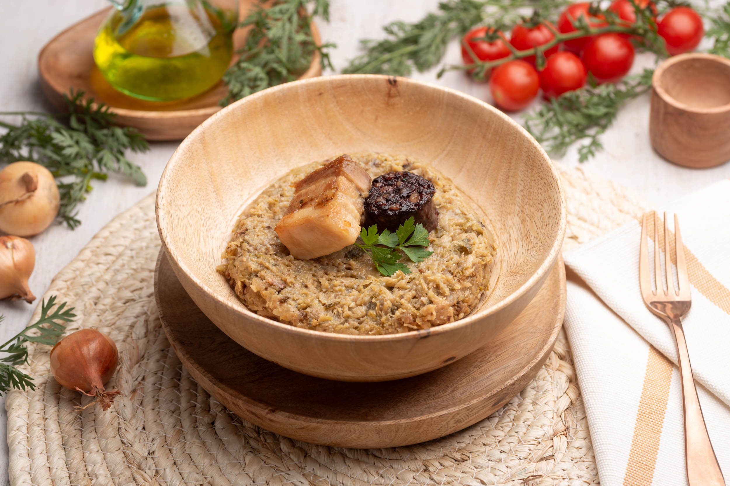 Trinxat de la Cerdanya con butifarra y panceta